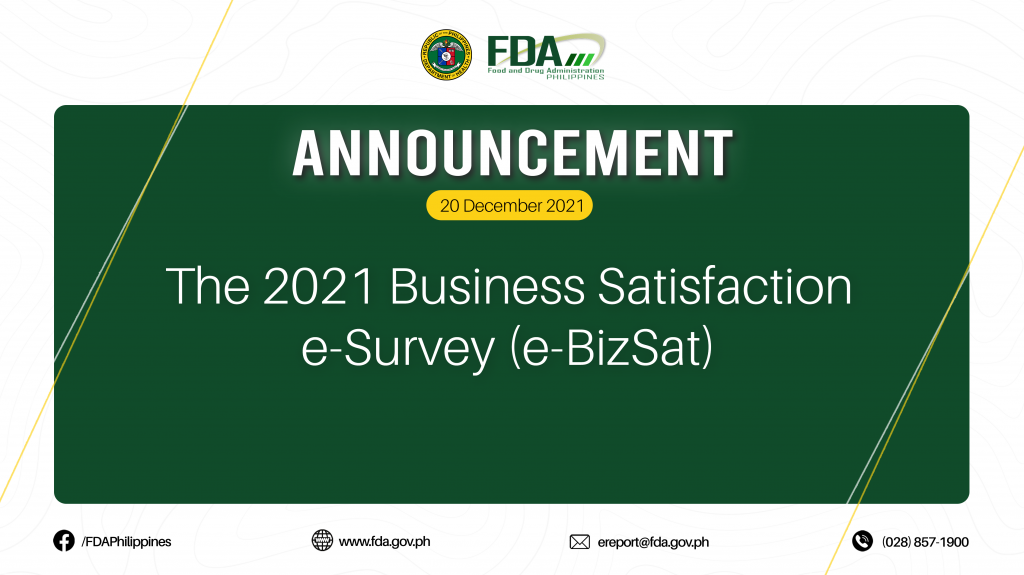 ***Announcement || The 2021 Business Satisfaction e-Survey (e-BizSat)***
