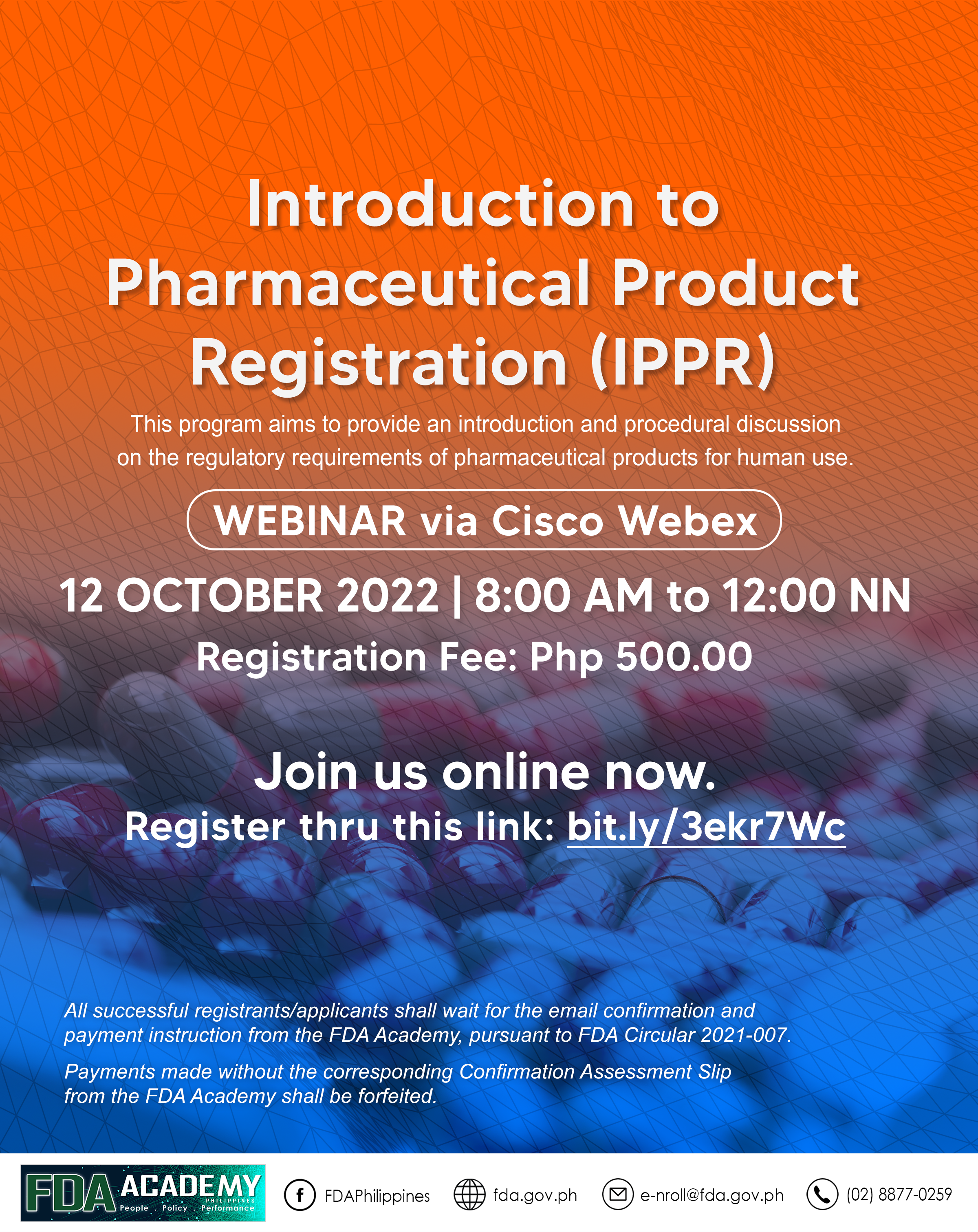 Announcement || INTRODUCTION TO PHARMACEUTICAL PRODUCT REGISTRATION (IPPR)