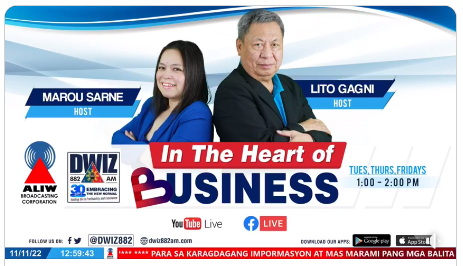 FDA on the News || Food and Drug Administration (FDA) Harmonies graced the program In the Heart of Business by DWIZ 882 last Friday, November 11.
