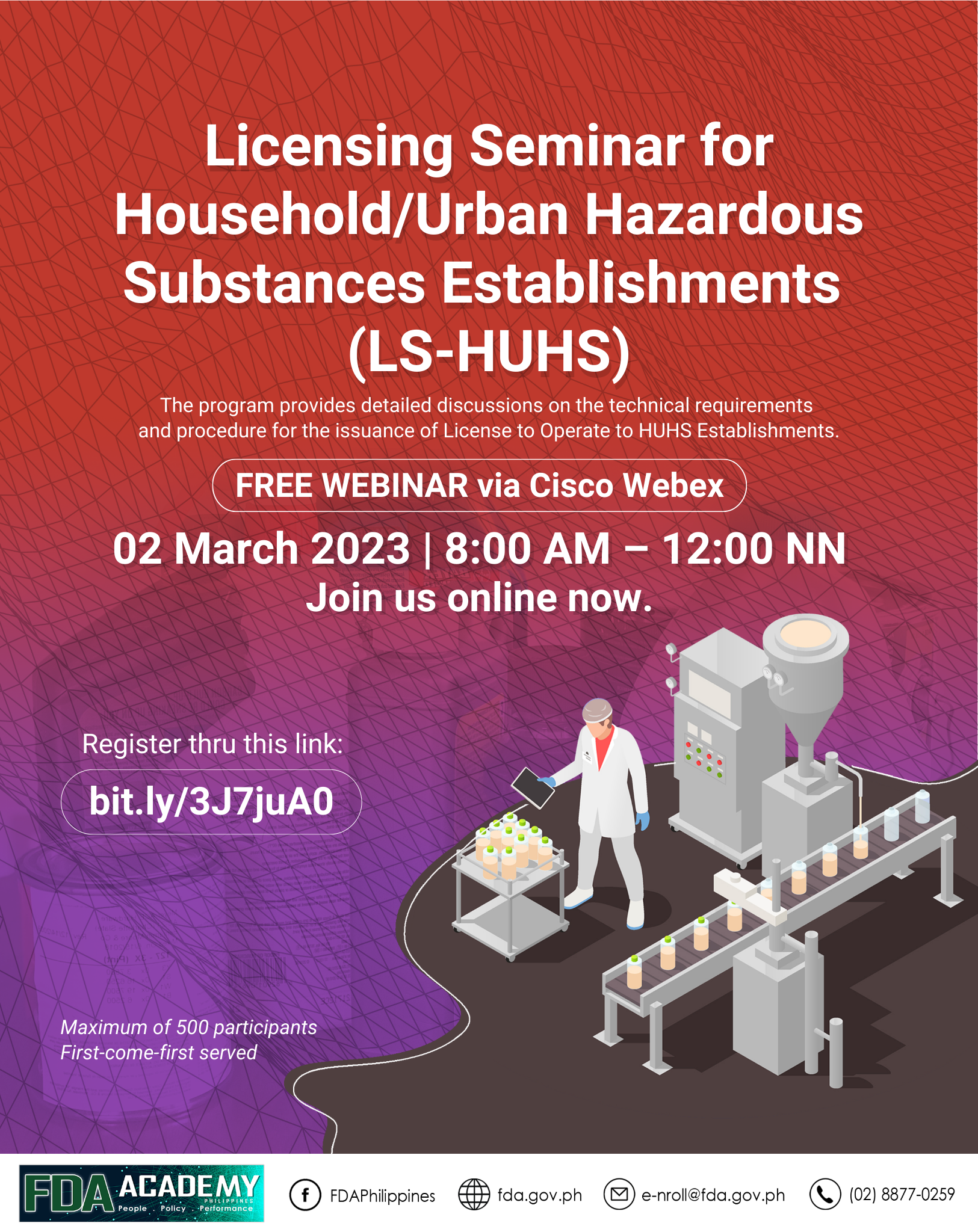 Licensing Seminar for Household/Urban Hazardous Substances Establishments (LS-HUHS)