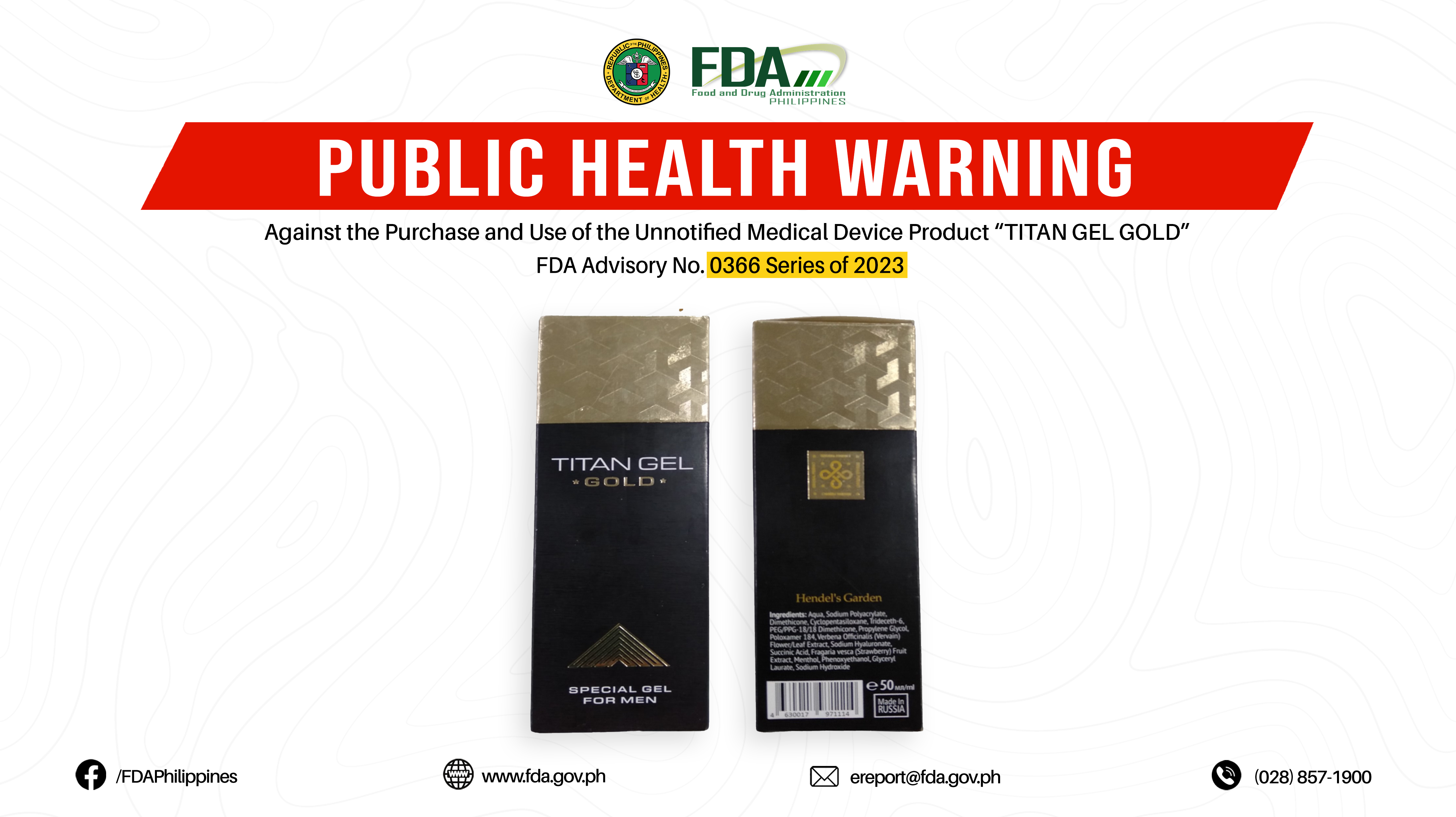 FDA Advisory No.2023-0366