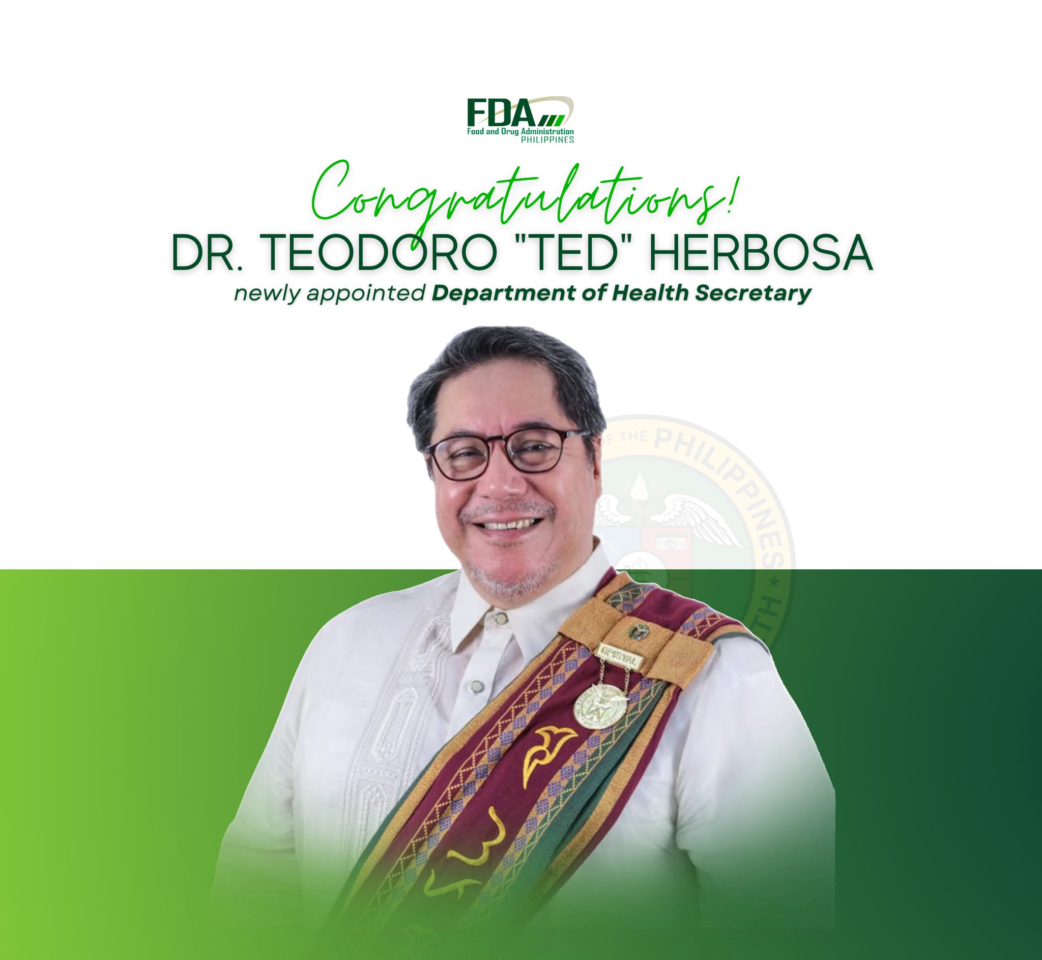 Featured Activity || Congratulations to the Newly Appointed Department of Health (DOH) Secretary Dr. Teodoro “Ted” J. Herbosa, MD FPCS, FPCEP – PCEM