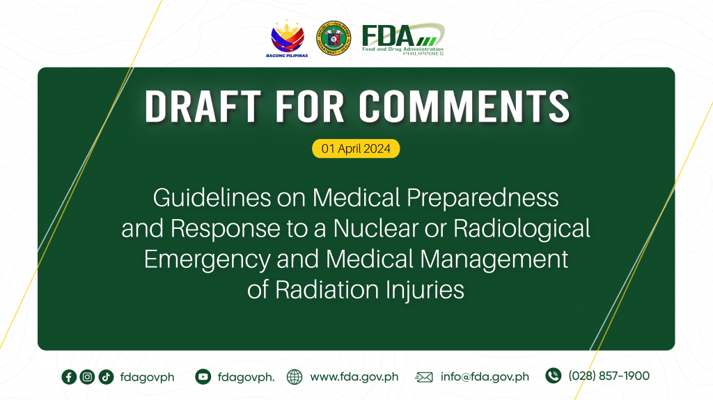 Draft for Comments || Guidelines on Medical Preparedness and Response to a Nuclear or Radiological Emergency and Medical Management of Radiation Injuries